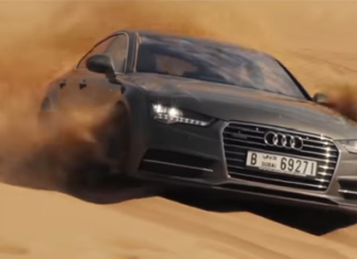 Audi A7 Sportback quattro низ пустините во Дубаи (видео)