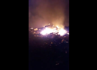(Видео) Гори и депонијата на населба Подгорци