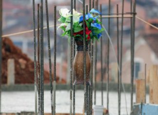 (Фото/Видео) Бетонирана втората плоча на новата џамија на населба Подгорци