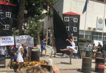 Со перформанс „Мора мораториум“ се протестираше за заштита на Охридско Езеро