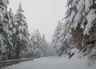 Летото исчезнува со стил: Во Словенија во текот на викендот до половина метар снег
