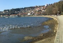 Нивото на водата на Охридско езеро се наближува до дозволената минимална кота