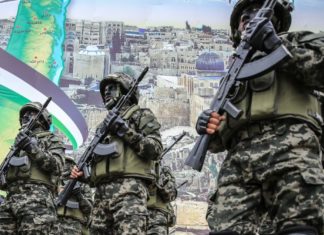 ГАЗА: Десетина илјади Палестинци го прославија 31-от роденден на Хамас
