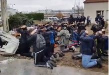 Видео снимки ја шокираа Франција: Студенти и ученици на колена