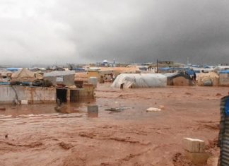 Сирија: Поплави во Идлиб и Латакија, зафатени и бегалските кампови