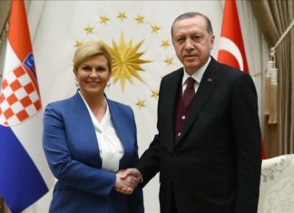 Хрватската претседателка Грабар-Китаровиќ утре во посета на Турција