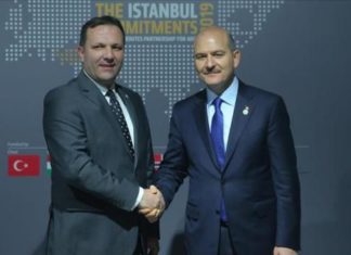 Средба на министрите за внатрешни работи на Турција и Македонија, Сојлу и Спасовски во Истанбул
