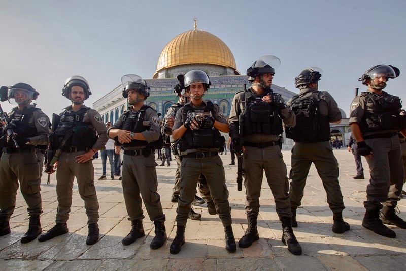 Clashes in Al Aqsa, Jerusalem's old city, 27.7.2017