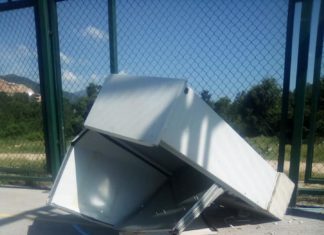 Продолжува вандализмот на спортските објекти во Лабуништа