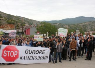 Лабуништани со трет протест против каменоломите