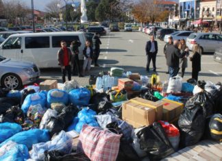 (ФОТО/ВИДЕО) Струга испрати хуманитарна помош за повредените од земјотресот во Албанија