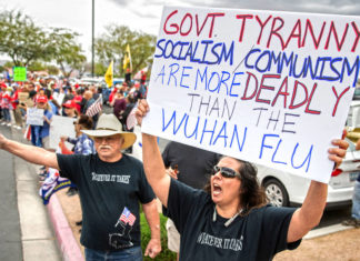 САД: Трамп ги поддржува протестите, против мерките за заштита од коронавирусот