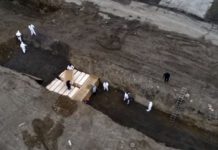 Со дрон снимен масовен погреб на жртви од коронавирус во Њујорк