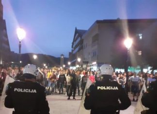 Црна Гора: Во судирите во Никшиќ, повредени 22 полицајци