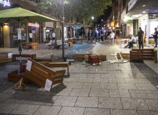 Банди создадоа хаос во Штутгарт и ја нападнаа полицијата, уапсени се најмалку 20 лица