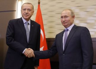 Ердоган и Путин разговараа за борбата против пандемијата COVID-19 и чекорите што треба да се следат