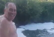 БиХ: Поранешен министер истури хемикали во река, за да направи пена-забава