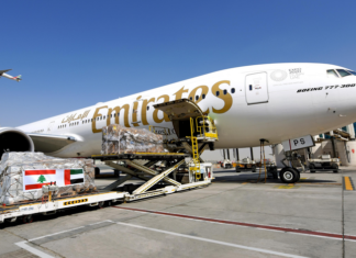 SkyCargo на Емирати продолжува со напорите за помош во Бејрут, транспортирајќи над 160.000 килограми витална помош и материјали