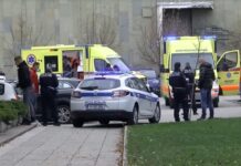 / видео / Пукање во Словенија: Двајца повредени, вклучувајќи и една полицајка