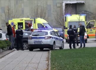 / видео / Пукање во Словенија: Двајца повредени, вклучувајќи и една полицајка