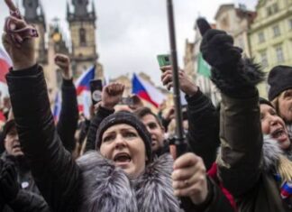 И Чешка на нозе, протести против епидемиолошките мерки