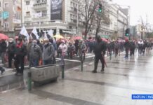 Протест на работниците – бараат поголеми плати, К-15 и недела да биде неработен ден