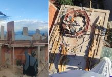 (Фото/Видео) Подгорци: Реконструкција на покрив на стара џамија