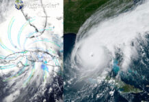 Деталните снимки од воздух покажуваат технологија за манипулација со временските услови како што е примерот на ураганот Иана