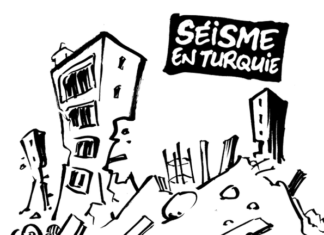Гнасна карикатура на Charlie Hebdo по земјотресот во Турција: „Не е потребно ниту да се испраќаат тенкови“