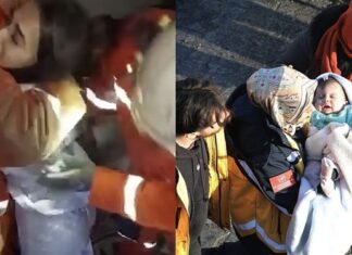 (ВИДЕО) После 22 часа, мало девојче спасено од под урнатините. Мајка и бебе спасени после 29 часа