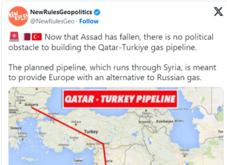 Соборувањето на Асад го отвори патот за долгоочекуваниот план за изградба на гасовод од Катар до Европа